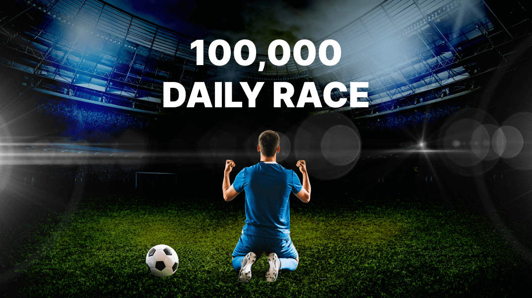 Stake 100,000 Daily Race offer