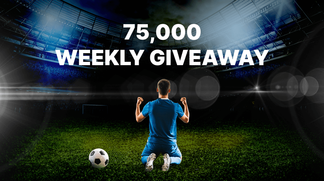 Stake 75,000 Weekly Giveaway offer