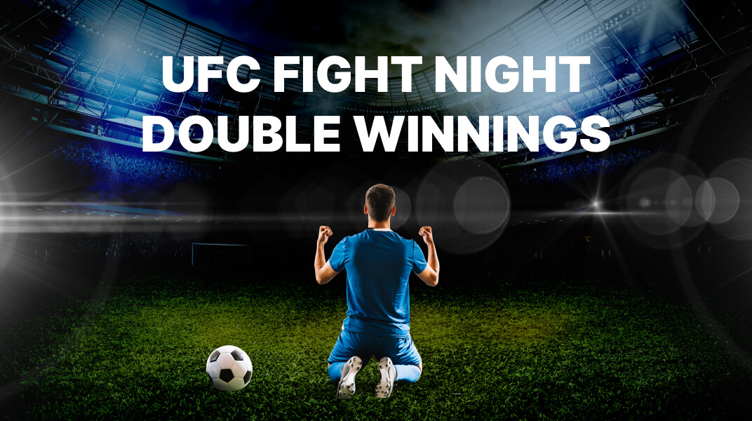 Stake offer UFC Fight Night - Stake Logo Double Winnings 2023