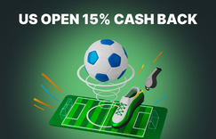 US Open 15% Cash Back